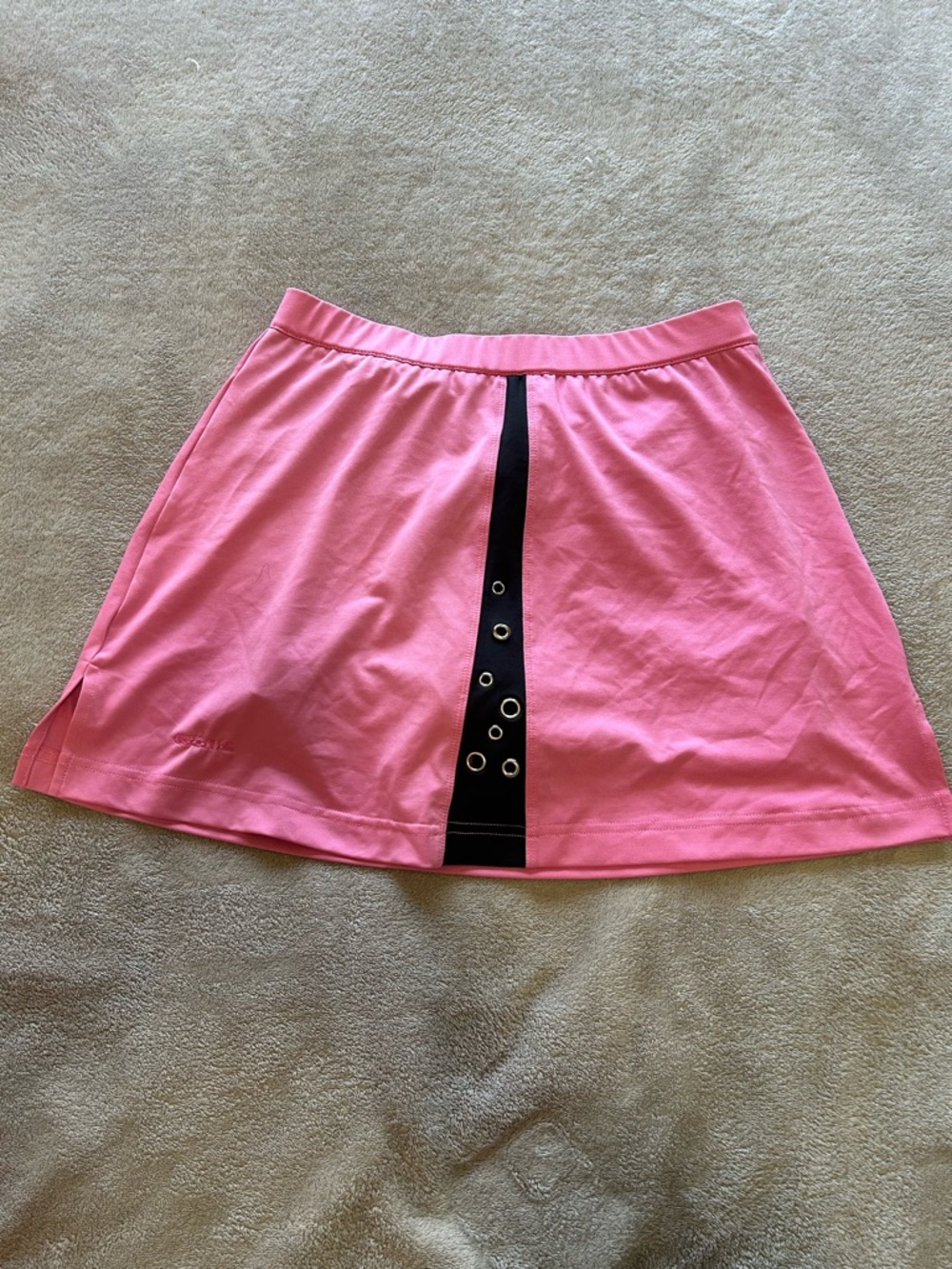 bolle Pink Skater Skirt with Black Eyelet Center